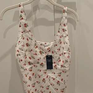 NWT Abercrombie Cherry Tank Top